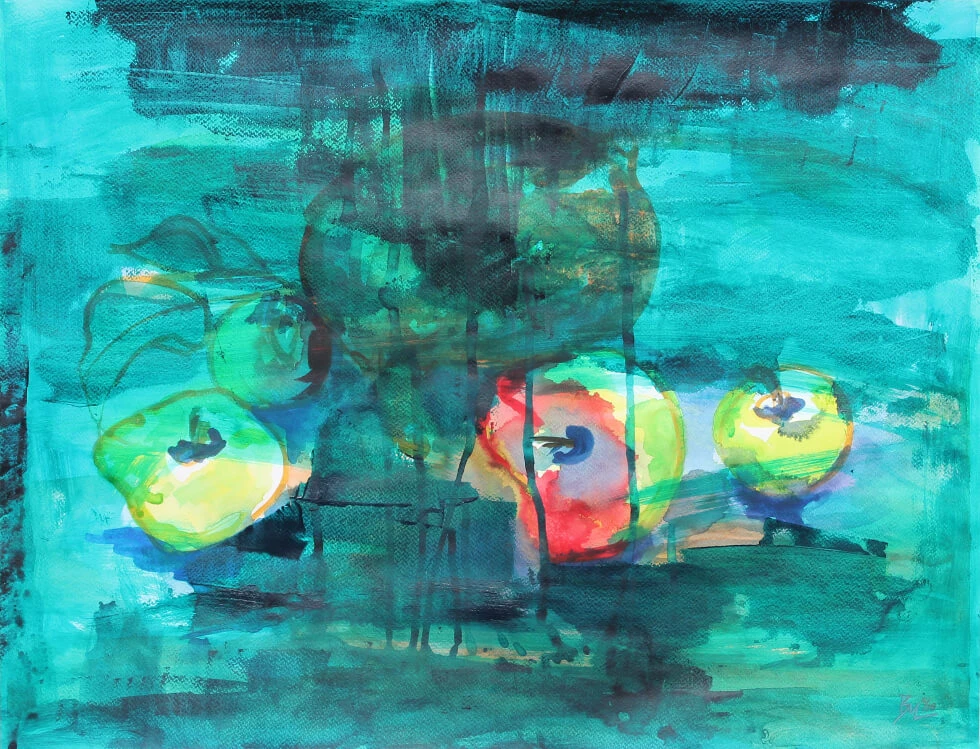 Äpfel Im Seerosenteich